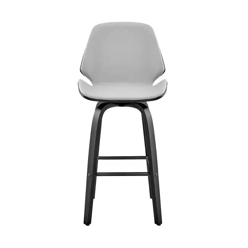 Tabouret de bar hauteur comptoir avec assise en cuir