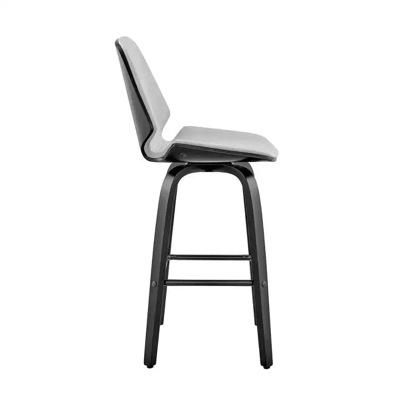 Tabouret de bar hauteur comptoir avec assise en cuir