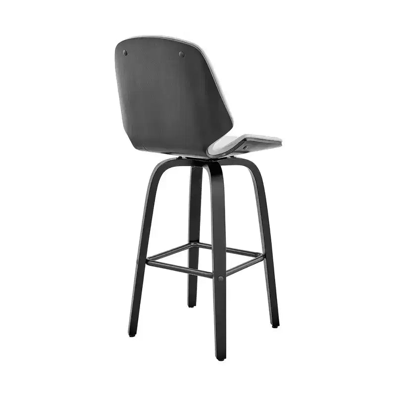 Tabouret de bar hauteur comptoir avec assise en cuir