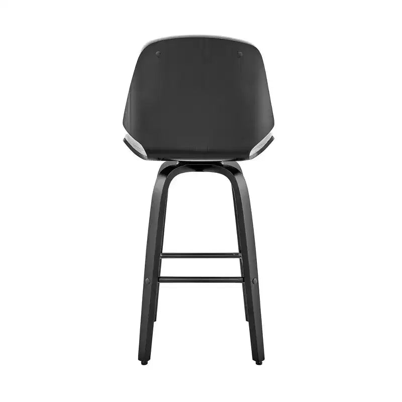 Tabouret de bar hauteur comptoir avec assise en cuir
