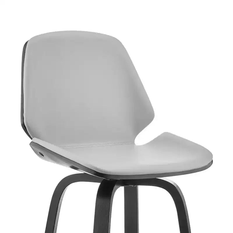 Tabouret de bar hauteur comptoir avec assise en cuir