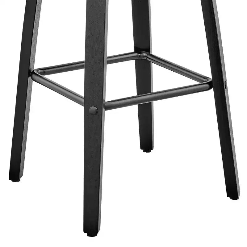 Tabouret de bar hauteur comptoir avec assise en cuir