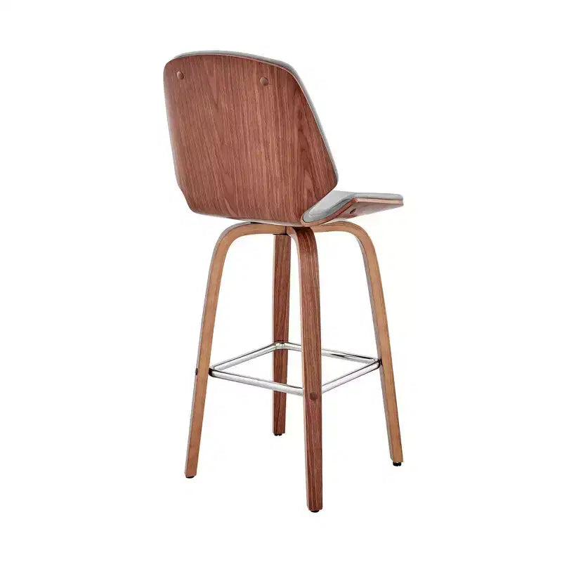 Tabouret de bar hauteur comptoir avec assise en cuir