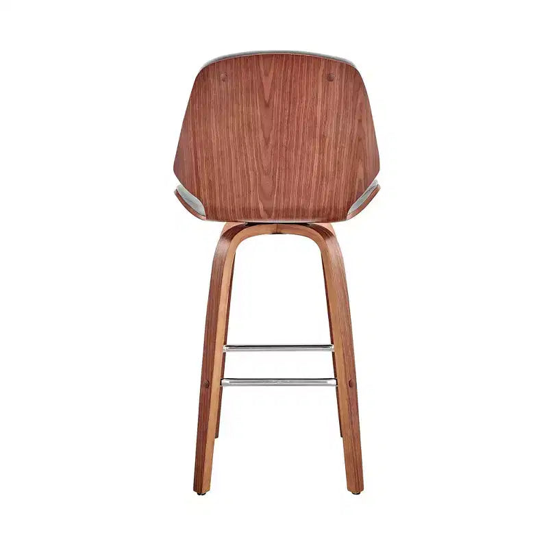 Tabouret de bar hauteur comptoir avec assise en cuir