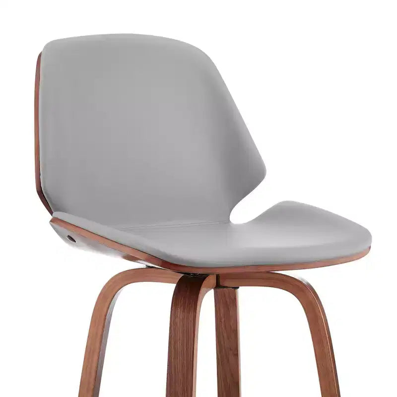 Tabouret de bar hauteur comptoir avec assise en cuir