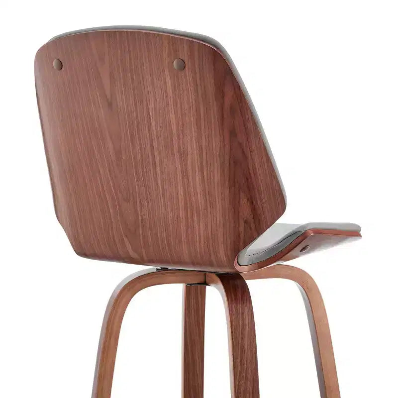 Tabouret de bar hauteur comptoir avec assise en cuir