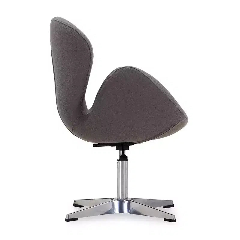 Chaise pivotante réglable en mélange de laine framboise
