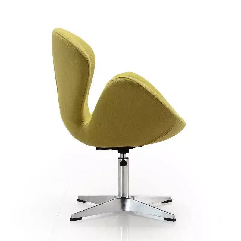Chaise pivotante réglable en mélange de laine framboise