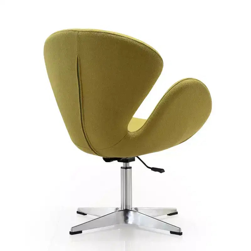 Chaise pivotante réglable en mélange de laine framboise
