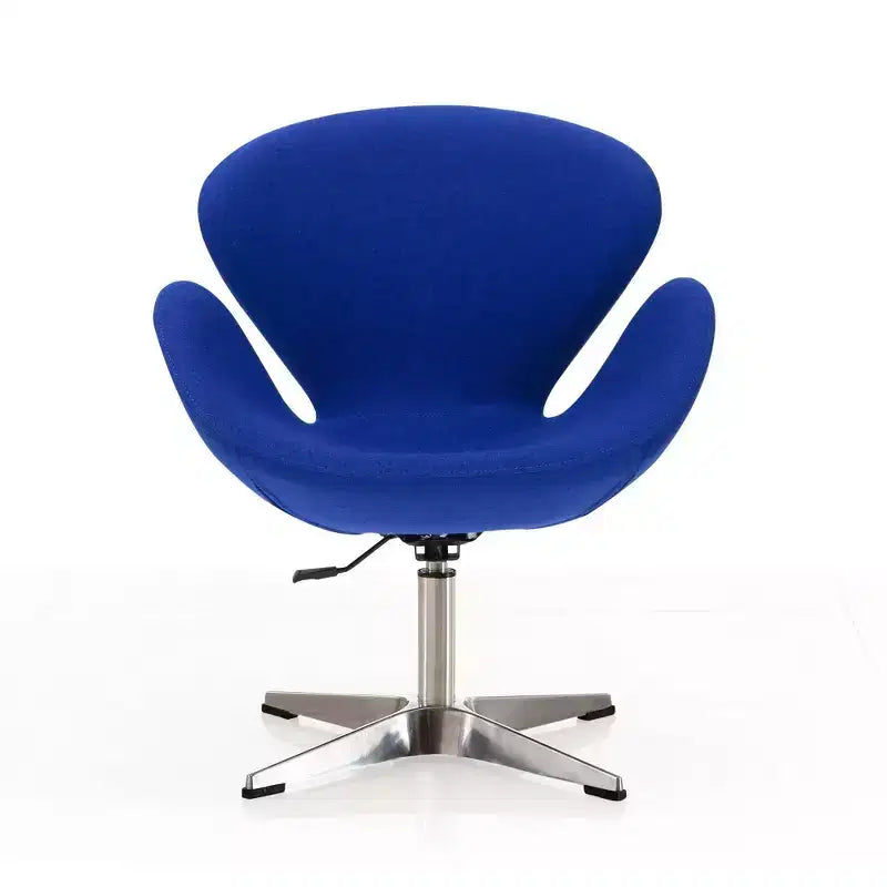 Chaise pivotante réglable en mélange de laine framboise