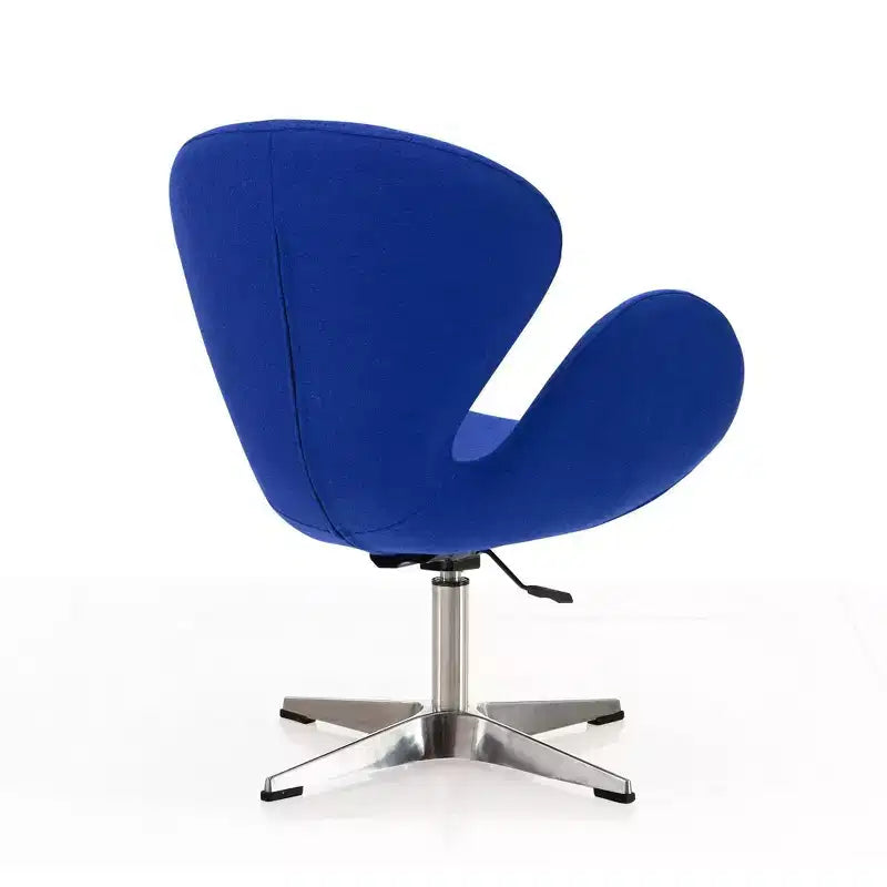 Chaise pivotante réglable en mélange de laine framboise