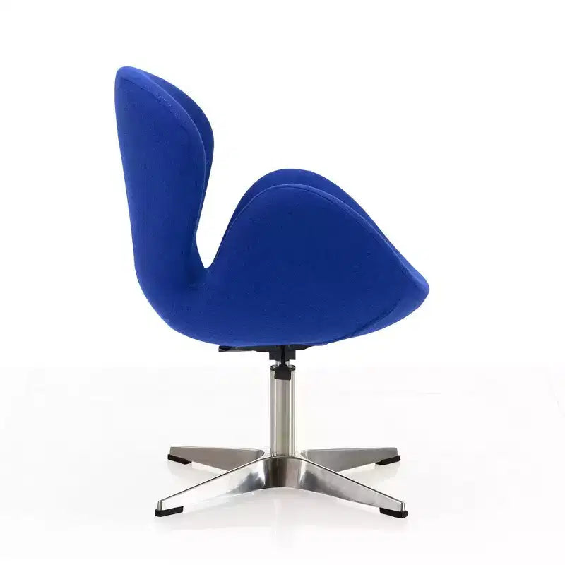 Chaise pivotante réglable en mélange de laine framboise