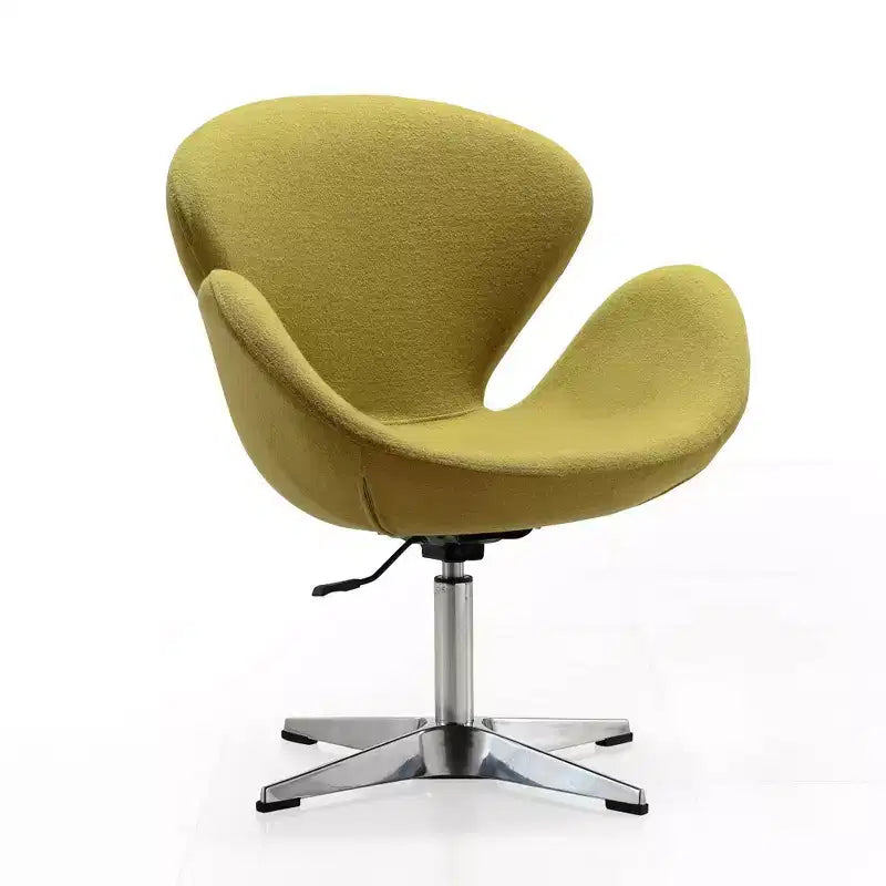 Chaise pivotante réglable en mélange de laine framboise